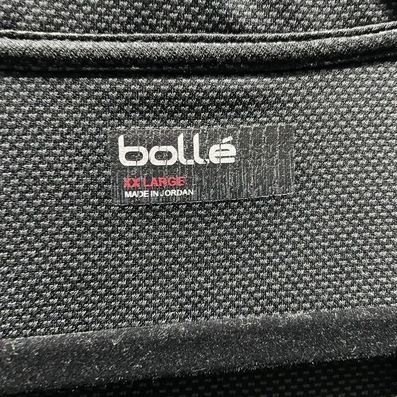 Bolle Polo Shirt Mens 2XL Black Performance Golf Mesh Lightweight Short Sleeve - Picture 4 of 8